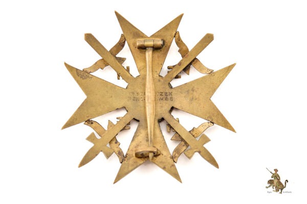 Spanish Cross in Bronze with Swords - Image 3