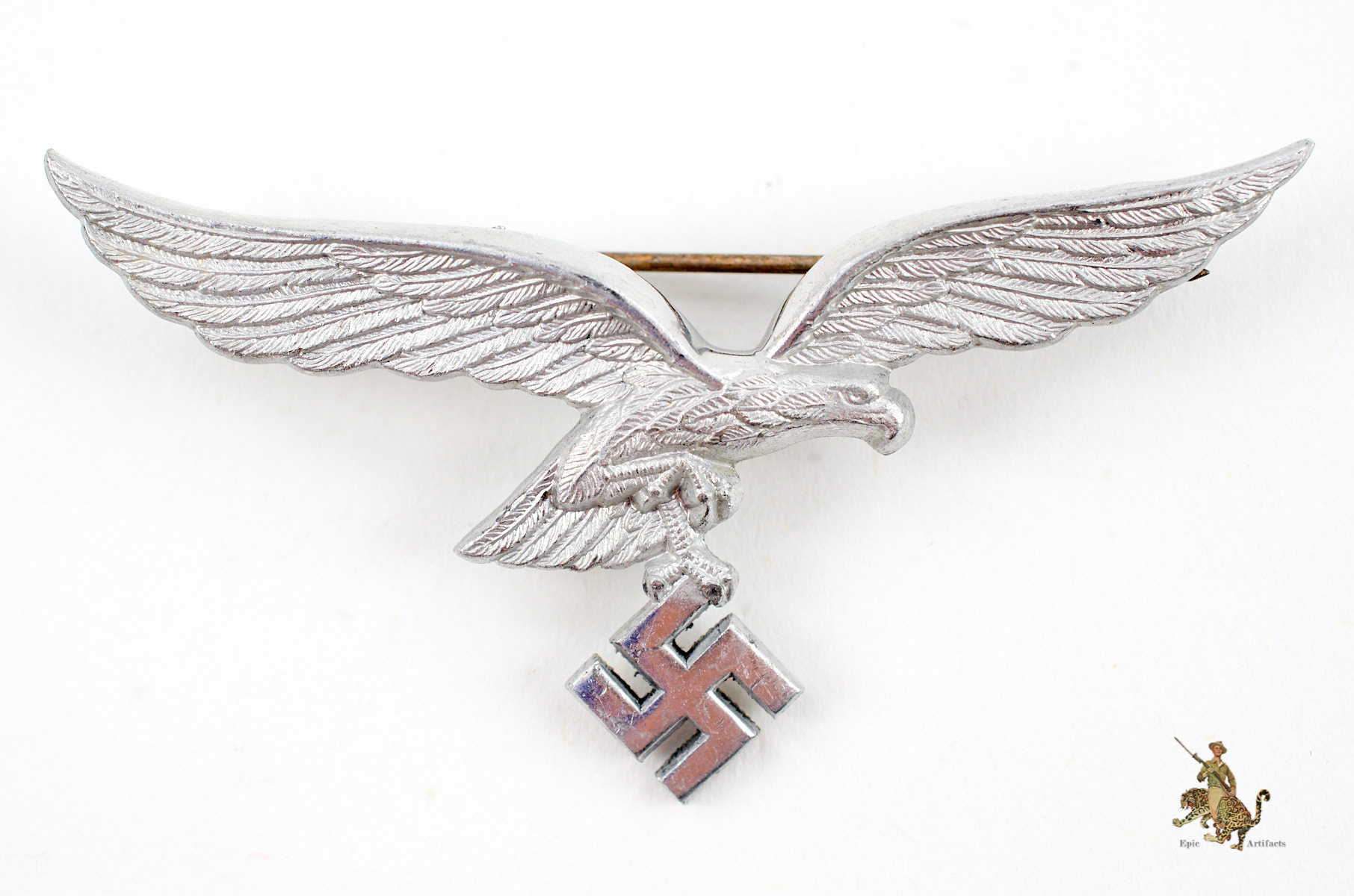 Original WWII German Army (Heer) OFFICER'S OFFICER'S WHITE SUMMER TUNIC  BREAST EAGLE. (Hoheitsabzeichen) Certified