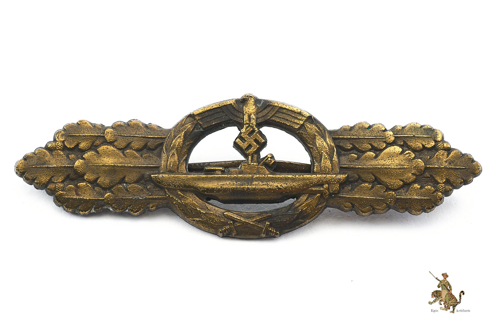 U-Boat Clasp in Bronze - Schwerin - Epic Artifacts