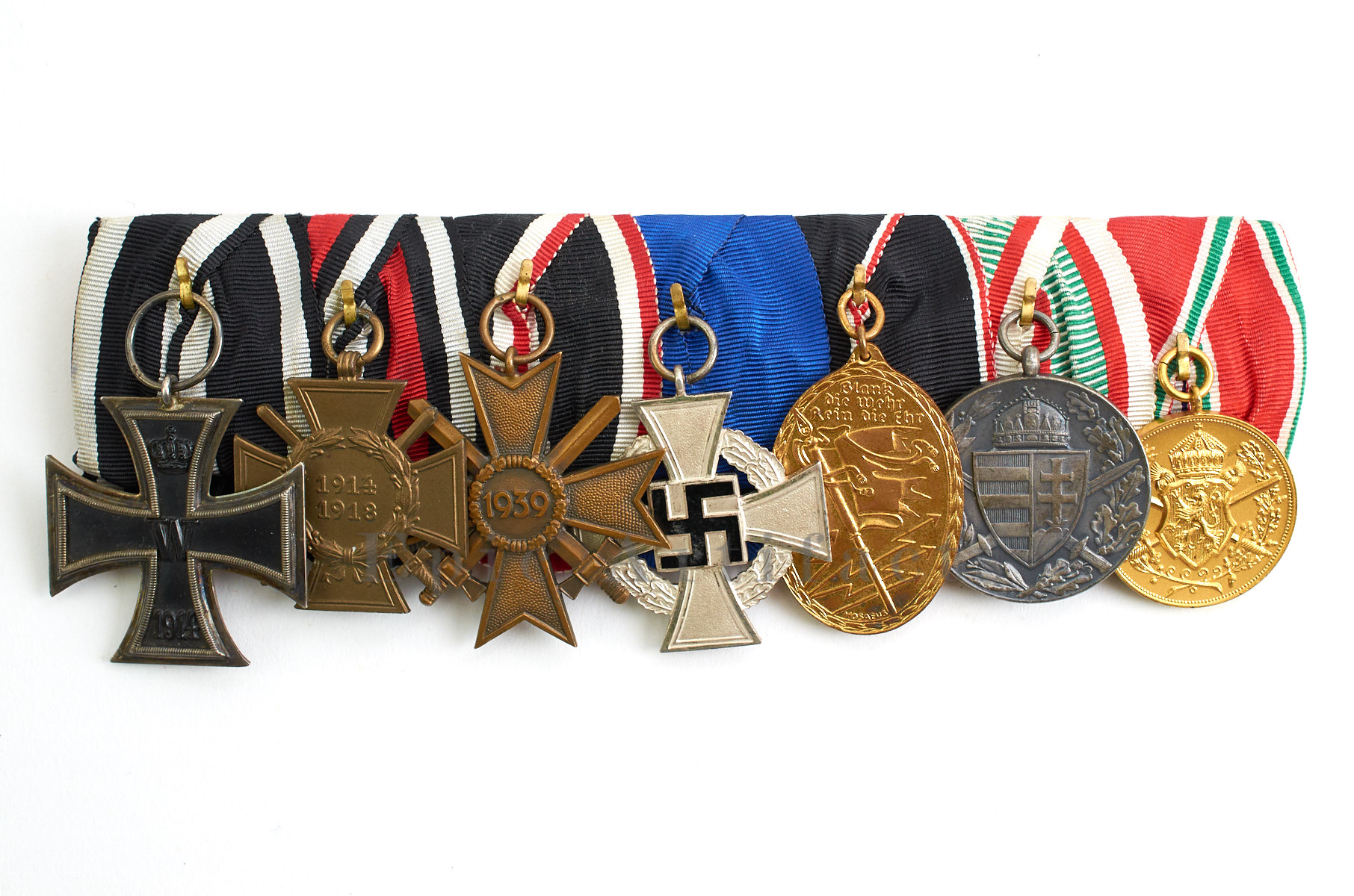 Wwii German Seven Place Medal Bar