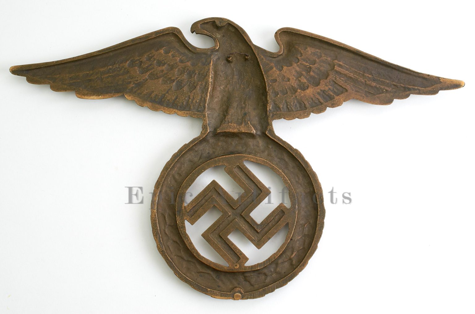 NSDAP Wall Eagle German WWII - Brass Construction - Rare