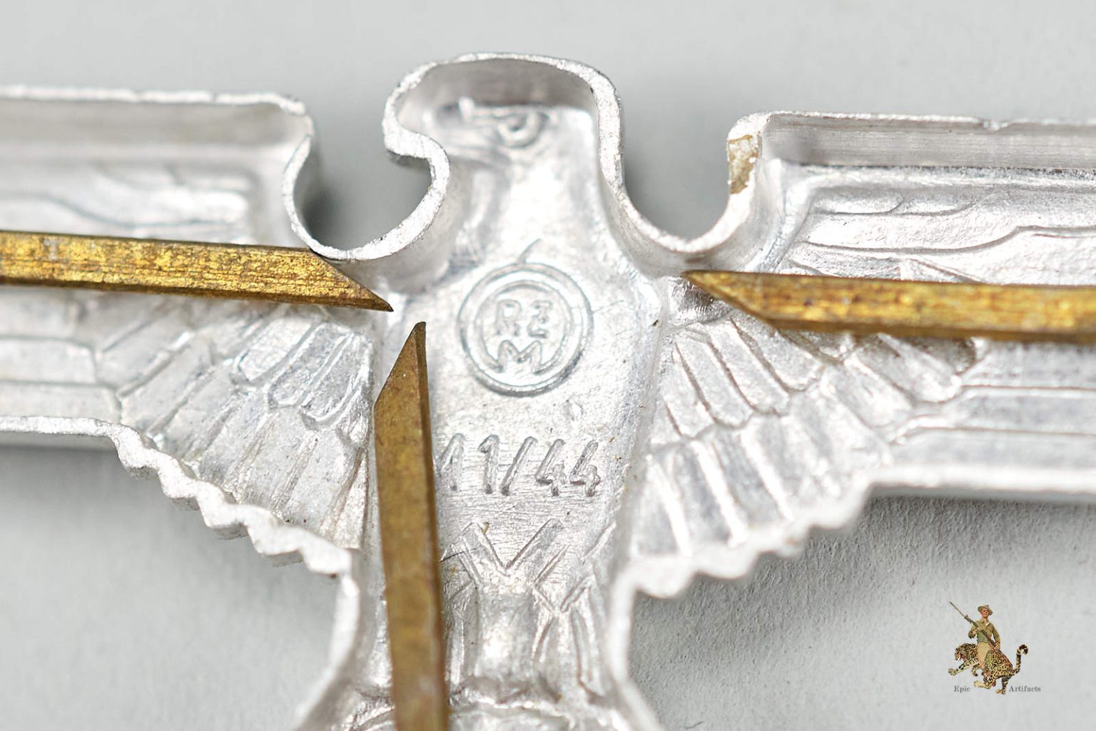 Silver NSDAP Cap Eagle - Epic Artifacts