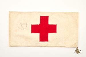 Stamped Red Cross Armband