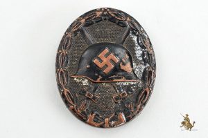 Black Wound Badge in Brass
