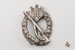 Nickel Silver Wiedmann Infantry Assault Badge