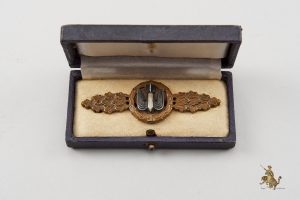 Early Cased Bronze Bomber Clasp