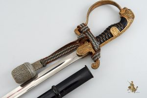 Army Officers Leopard Head Sword