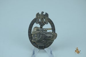 50 Engagement Panzer Assault Badge in Bronze