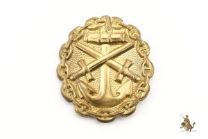 Navy Gold Wound Badge