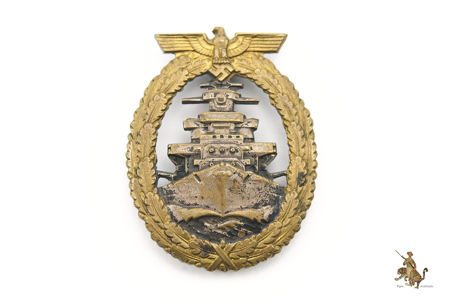 Kriegsmarine High Seas Fleet Badge - Schwerin - Epic Artifacts