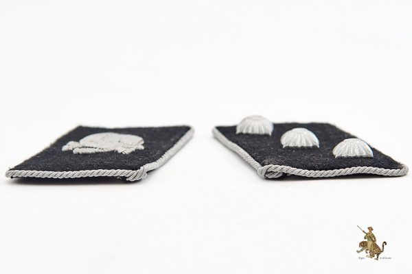 RARE SS Totenkopf Vertical Collar Tabs in Bullion - Image 5