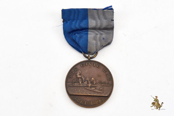 Civil War US Navy Service Medal Boxed - Rim Marked 350 - Image 2