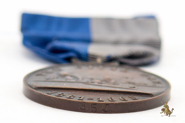 Civil War US Navy Service Medal Boxed - Rim Marked 350 - Image 4