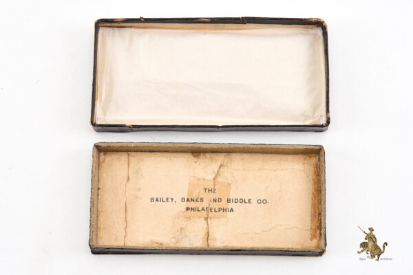 Civil War US Navy Service Medal Boxed - Rim Marked 350 - Image 5