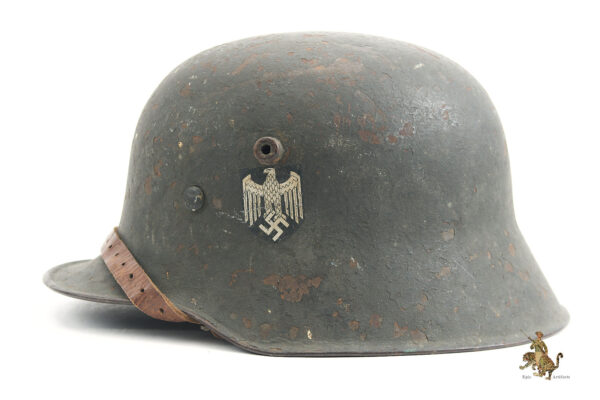 WWI Transitional Heer Helmet with Chin Strap - Image 6