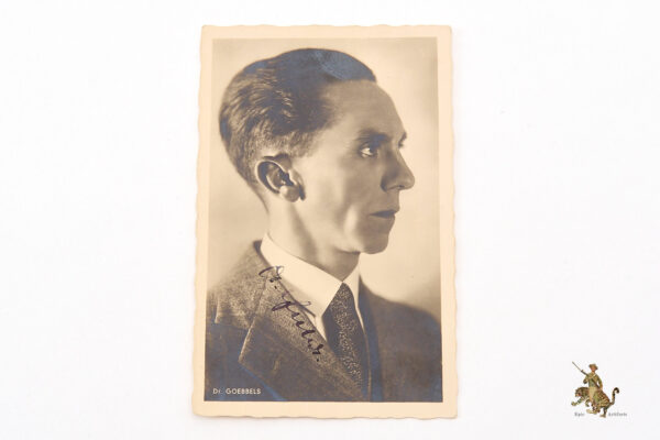 Signed Photo Joseph Goebbels
