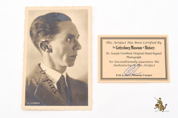 Signed Photo Joseph Goebbels - Image 4