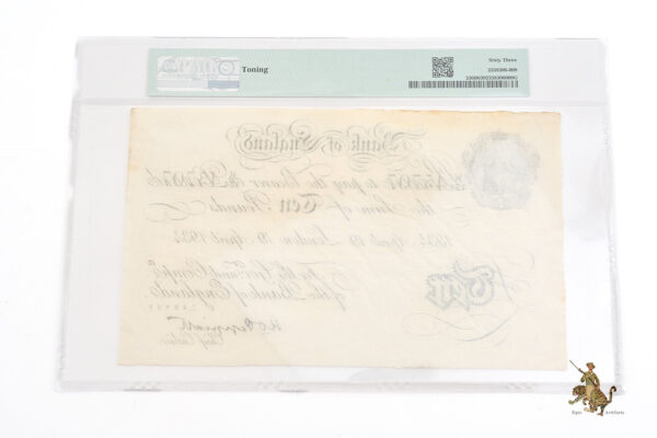 WWII German Operation Bernhard Counterfeit £10 Note - Image 4