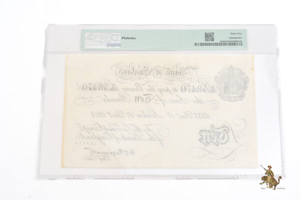 WWII German Operation Bernhard Counterfeit £10 Note - Image 4