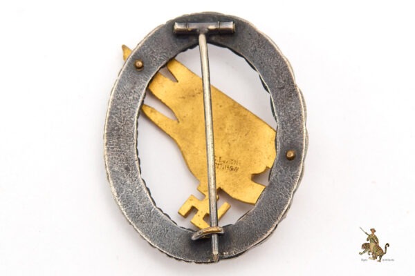 Early Luftwaffe Paratrooper Badge - CE Juncker - Image 3