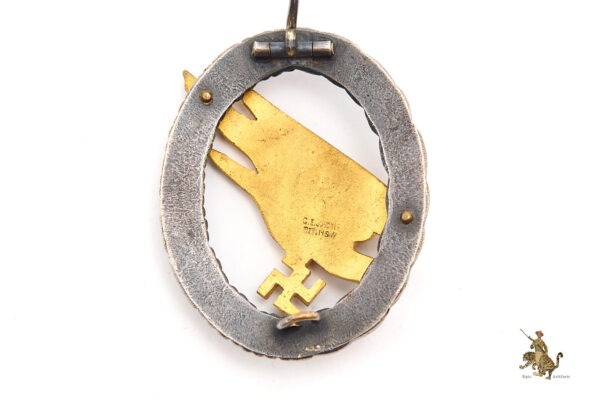 Early Luftwaffe Paratrooper Badge - CE Juncker - Image 5