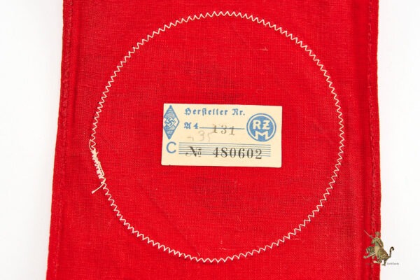 Two-Piece NSDAP Armband Bevo Style - RZM Tag - Image 5