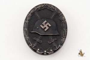 Steel Black Wound Badge - 113 Hermann Aurich