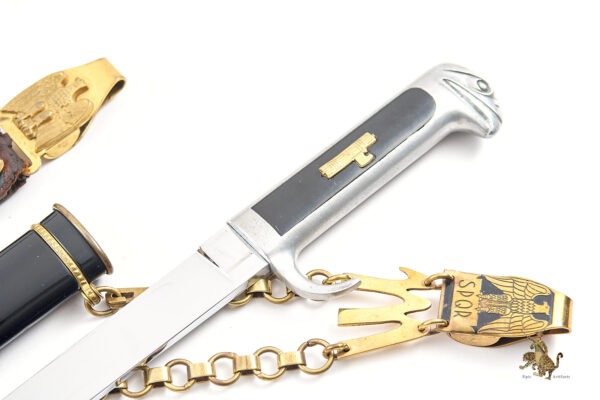 Italian M37 MVSN Leaders Dagger with Hangers - Image 3