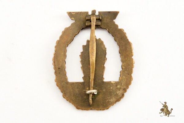 Kriegsmarine Tombak Minesweeper Badge - Juncker - Image 3