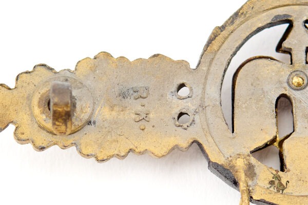 Luftwaffe Short Range Night Fighter Clasp in Gold with Pennant - R.K. - Image 6