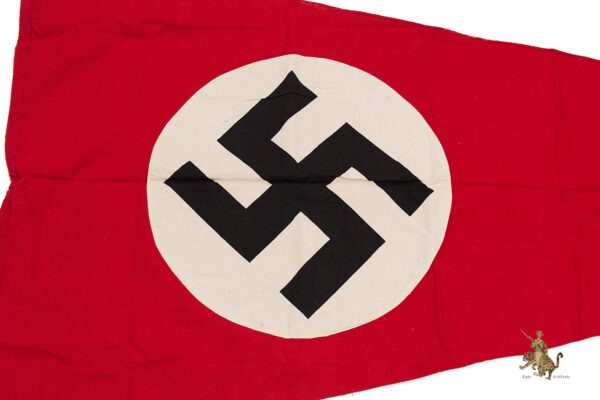 Large NSDAP Pennant Flag with Early Adler Stamp - Image 3