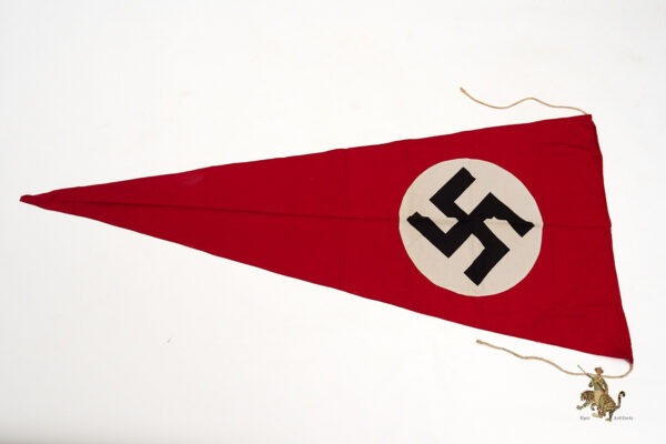 Large NSDAP Pennant Flag with Early Adler Stamp - Image 5