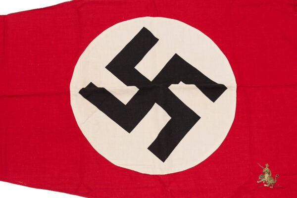 Large NSDAP Pennant Flag with Early Adler Stamp - Image 6