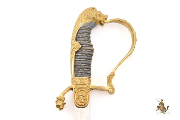 Imperial German Lion Head Cavalry Officer Sword - Image 16