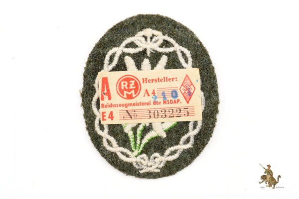 Gebirgsjäger Edelweiss Sleeve Insignia - RZM Tag - Image 3