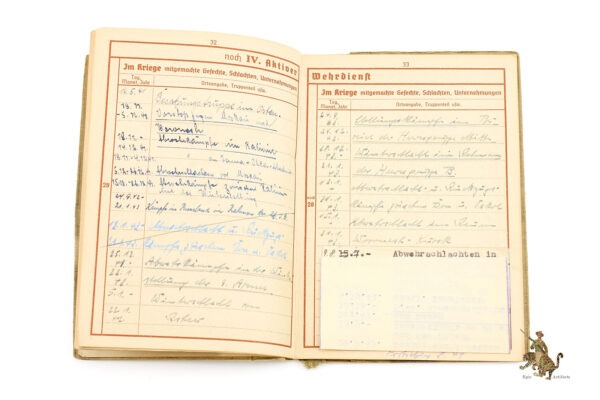 Reichsarbeitsdienst RAD Wehrpaß Named - Image 5