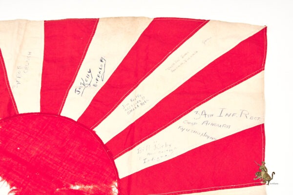Japanese Naval Flag - 34th Infantry Signed - Image 9
