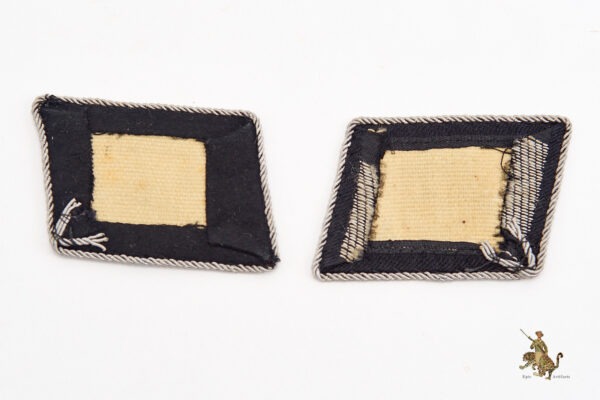 SS Officer Flat Wire Collar Tab Set - Bevo - Image 3