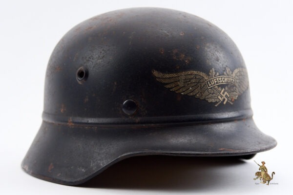 Luftschutz M35 Beaded Helmet - Q64 - Image 4