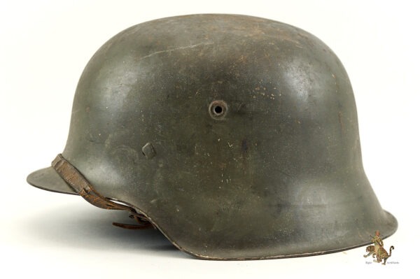 M42 Heer Helmet - Hand Painted Decal with Chin Strap - Image 3