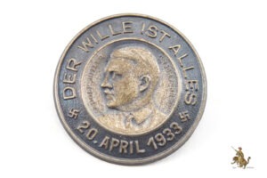 Der Wille Ist Alles 1933 Adolf Hitler Tinnie Badge
