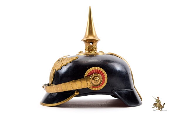 Imperial Baden Infantry Officer Pickelhaube Helmet - Image 3