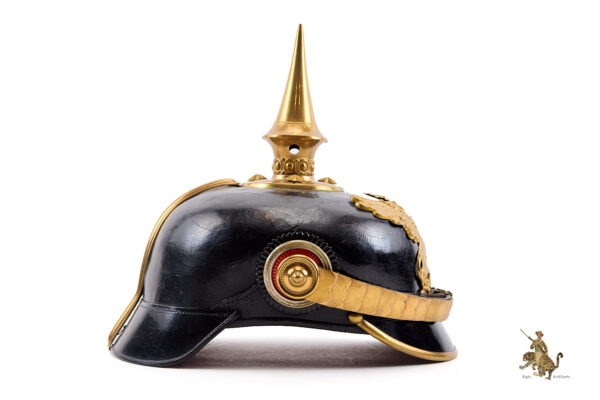Imperial Baden Infantry Officer Pickelhaube Helmet - Image 5