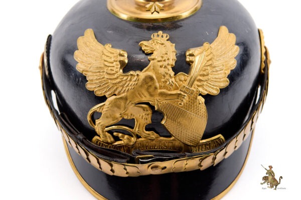 Imperial Baden Infantry Officer Pickelhaube Helmet - Image 8
