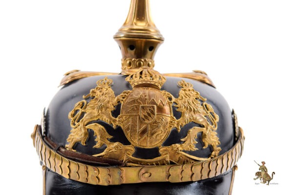 Imperial Bavarian Officer Pickelhaube Helmet - Image 8