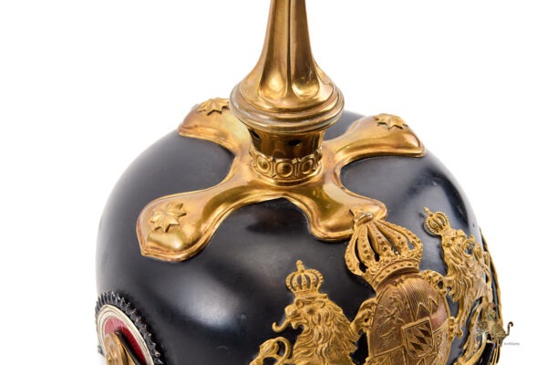 Imperial Bavarian Officer Pickelhaube Helmet - Image 10