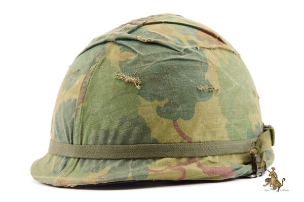 Vietnam US M1 Helmet with Mitchell Cover - Image 3