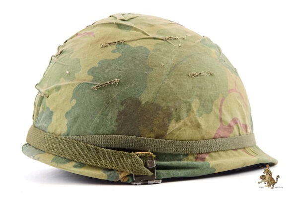 Vietnam US M1 Helmet with Mitchell Cover - Image 6