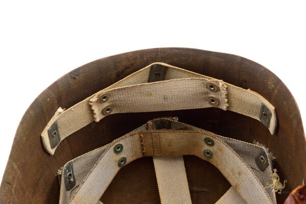 Early M1 St. Clair Low Pressure Liner and Fixed Bale Helmet - Image 23