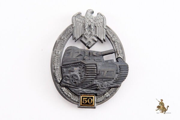 50 Engagement Panzer Assault Badge - Silver - GB
